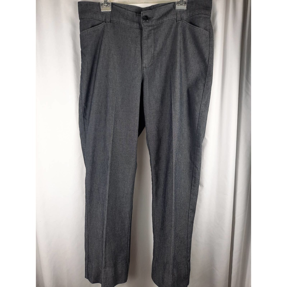 Riders by Lee gray striped stretch pants